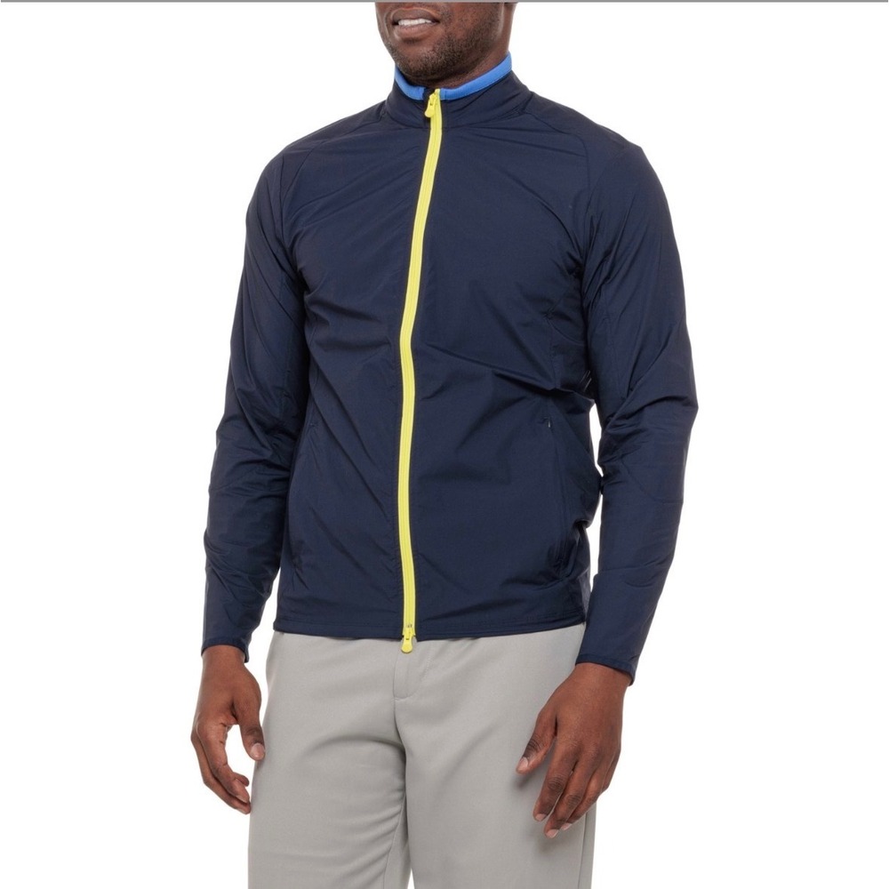 Greyson Trailwolf Jacket Mens‎ Medium Maltese Blue MFA22068 Golf Windbreaker NEW